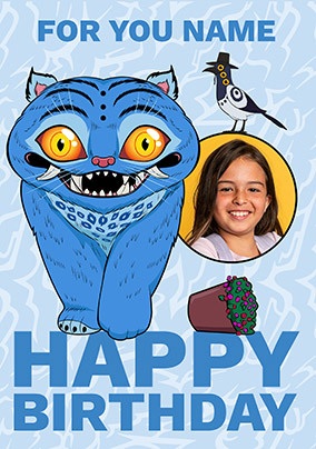 Kpop Demon Hunters Derpy & Sussie Birthday Photo Card