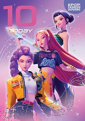 Photo of Kpop Demon Hunters 10 Today Birthday Card