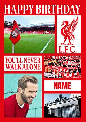Photo of Liverpool Football Fan 16th Birthday Photo Card