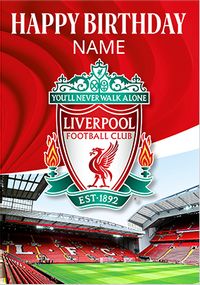 Tap to view Liverpool Football Birthday Card