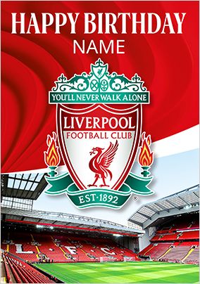 Photo of Liverpool Football Birthday Card