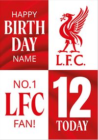Tap to view Liverpool Football 12th Birthday Card