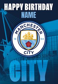 Tap to view Manchester City Football Birthday Card
