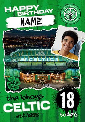 Photo of Celtic Football Club 18th Birthday Photo Card