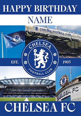 Photo of Chelsea Football Fan Birthday Card