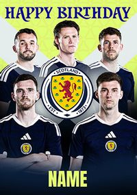 Tap to view Scotland Male Football Players Birthday Card