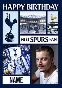 Tap to view Tottenham Spurs Football No.1 Fan Birthday Photo Card