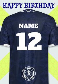 Tap to view Scotland Football Shirt 12th Birthday Card
