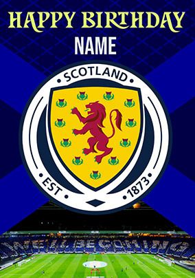 Photo of Scotland Football Crest Birthday Card