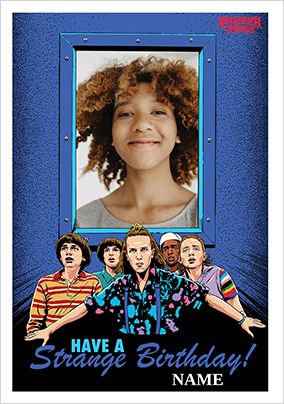 Photo of Stranger Things Poster Strange Birthday Photo Card