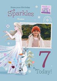 Tap to view Frozen 7 Today Birthday Photo Card