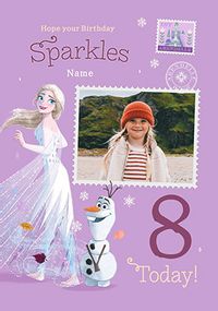 Tap to view Frozen 8 Today Birthday Photo Card