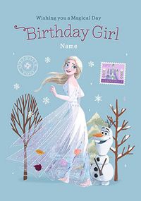 Tap to view Frozen Elsa Birthday Girl Card