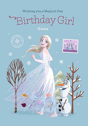 Photo of Frozen Elsa Birthday Girl Card