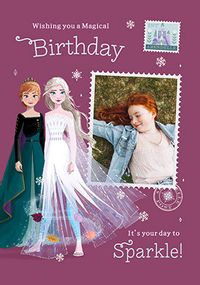 Tap to view Frozen Birthday Sparkle Photo Card