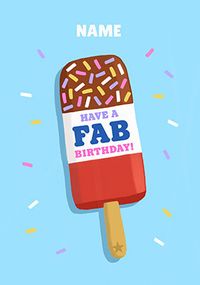 Tap to view Fab Icelolly Birthday Card