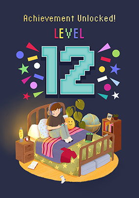 Cosy Gaming Editable Age Birthday Card For Him