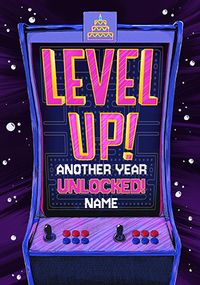 Tap to view Another Year Unlocked Retro Gaming Birthday Card