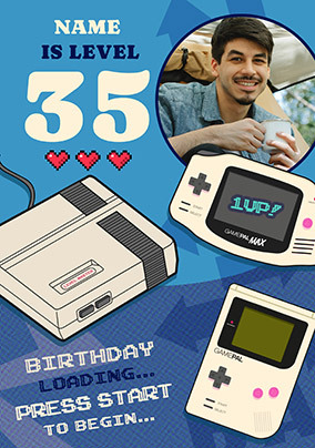 Gaming Console Milestone Birthday Photo Card