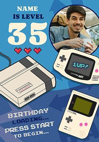 Tap to view Gaming Console Milestone Birthday Photo Card