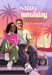 Tap to view Have A Vice Birthday Face Cutout Card