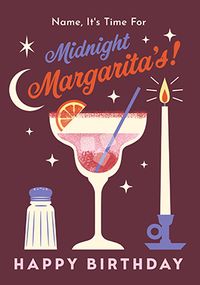 Tap to view Midnight Margaritas Birthday Card