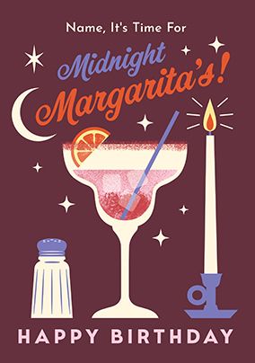 Photo of Midnight Margaritas Birthday Card