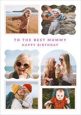 Photo of Happy Momento 6 Photo Mummy Birthday Card