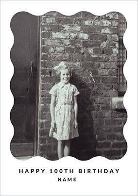 Photo of Happy Momento 100th Birthday Photo Card