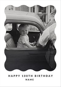 Tap to view Happy Momento 100th Birthday Photo Upload Card