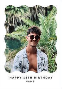 Tap to view Happy Momento 18th Birthday Photo Upload Card