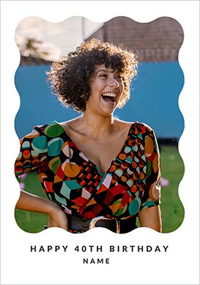 Photo of Happy Momento 40th Birthday Photo Card