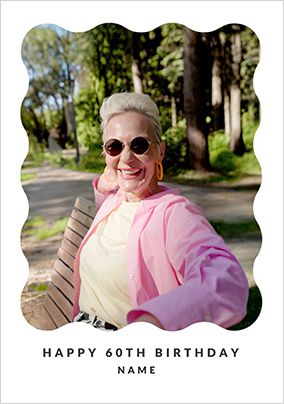 Photo of Happy Momento 60th Birthday Photo Card