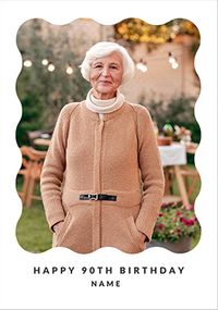 Tap to view Happy Momento 90th Birthday Photo Card