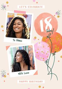 Tap to view 18th Birthday Pink Polaroid Photo Upload