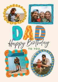 Tap to view Photo Frames Happy Birthday Dad Card