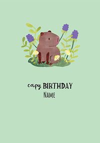 Tap to view Capybara Personalised Birthday Card