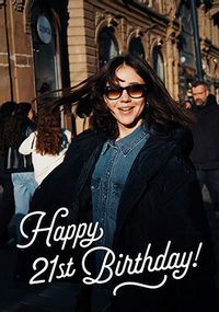 Tap to view Happy 21st Birthday Full Photo Card