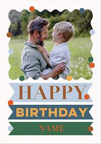Tap to view Wiggle Banner Birthday Photo Card