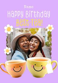 Tap to view Best-tea Photo Birthday Card