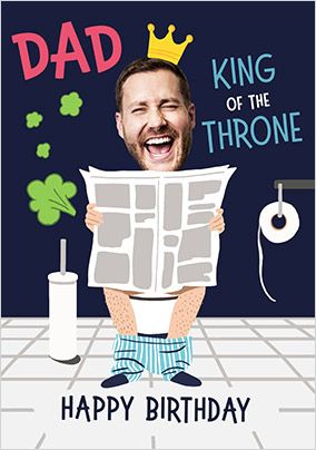 Photo of King of the Throne Birthday Card