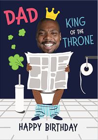 Tap to view Dad King of the Throne Birthday Card
