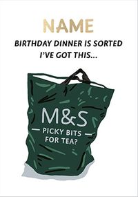 Tap to view Picky Bits For Tea Birthday Card