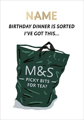 Photo of Picky Bits For Tea Birthday Card