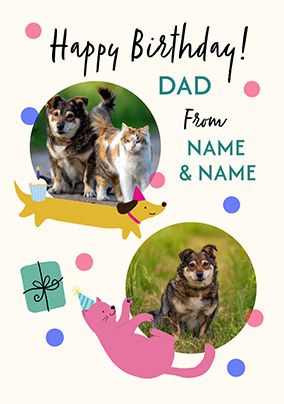 Photo of From The Pets Photo Upload Birthday Card
