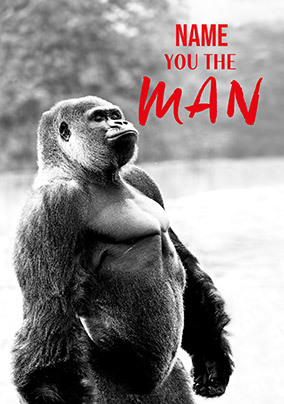 You The Man Personalised Birthday Card