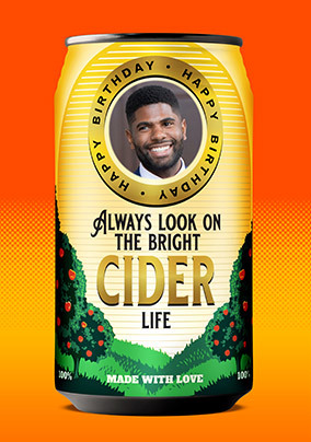 Bright Cider Life Birthday Card