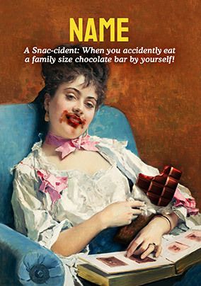 Photo of Snaccident Birthday Card