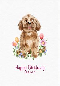 Tap to view Watercolour Dog Birthday Card