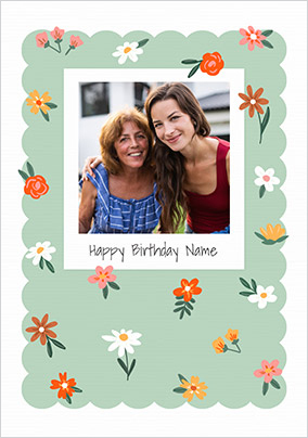 Polaroid Birthday Photo Card